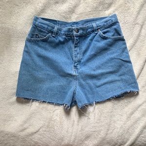 High Rise Denim Shorts